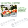 Vazen Heldere rechthoekige acrylvaas met lichte bruiloftsdinertafel Bloemen middelpunt Decoratief huiskamer Desktop Rose Box