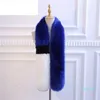 women winter fashion brand fox fur fake collar wool scarf Spell color collars warm scarves have 9 colors