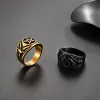 14 Gouden Pentagram Ringen Satan Baphomet Geit Duivel Demon Ring Vintage Sieraden voor Man vrouwen Sieraden