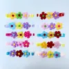 50/100pcs Colorful Flower Dog Bow Tie Beautiful Pet Dog Cat Bowties Collar Fashion Cute Pet Accessories For Small Dogs 240103