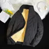 Herren Wintermäntel verdicken warme Jacken Herbst thermische leichte gefütterte Fleecejacke Herrenmantel lässig Umlegekragen L7XL 240102