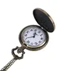 Zakhorloges (10 stuks in) Antiek paard quartz horloge ketting ketting heren hanger partij promotie uniek cadeau