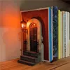 Bookends Perspective Model for Organized and Stylish Bookshelf 2D Model of Book Door Home Office Desktop Book Shelf Decor 240103