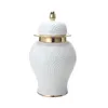 Storage Bottles Ceramic Vase Table Centerpiece Bud Gift Wedding Porcelain Ginger Jar