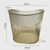Laundry Bags Light Luxury Gold Storage Basket Hollow Out Round Organizer Nordic Versatile Practical Clothes