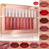 CAKAILA 610PcsBox Matte Nude Velvet Liquid Lipstick LipGloss And Transparent Clear Lip Oil Lacquer Makeup Set Waterproof 240102