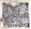 Silk Neck Scarf Satin Head Scarf Female Silk Hand Rolled Scarf 90 Digital Print Woman Neck Foulard Luxe Headwrap8238296