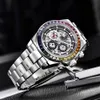 Pagani Design 1653 Fashion Rainbow Bezel 남자 기계식 손목 시계 럭셔리 중공 자동 시계