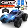 2WD Zabawne zwalczanie Zabawek RC RC For Children Radio Electric Off Off Road Racing All Terrain Drift Trucks Prezent dla dzieci 240103