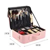 Женский профессиональный чемодан для макияжа, косметичка для макияжа, органайзер для хранения, на молнии, большая большая косметичка для мытья туалетных принадлежностей 240102