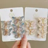 Haarschmuck 5 teile/satz Schmetterling Clips Süße Frauen Gradienten Kleine Haarnadeln Mini Baby Mädchen Nette Farben Haarspange Kopfbedeckung