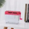 Mini Compact Manual Office Home School A6 A4 Paper Hand Crank Shredder 240102