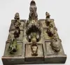 Decoratieve beeldjes Chinese Feng Shui oude bronzen draak negen zonen zegelcollectie