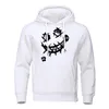 L'expression terrifiante du style graffiti Sweats à capuche pour hommes Street Hip Hop Sweat à capuche en polaire avec poche Pull à col rond Vêtu 240102