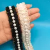 Choker Chic Vintage Pearls Chokers Naszyjnik dla kobiet dziewczęta eleganckie czarne beżowe wełniane krótkie naszyjniki imprezowe akcesoria biżuterii