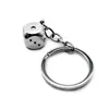 Porte-clés 3D haute qualité Mini dés porte-clés en métal personnalité microphone modèle de football alliage charme porte-clés cadeau voiture anneau