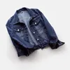 Veste en jean à manches longues pour femme, pardessus ample à boutons, vêtements d'extérieur, 5XL, printemps-automne 2023, 240102