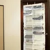 26 Pockets Over The Door Shoe Shelves Large Hanger Hanging Storage Space Organizer Rack Wall Bag Closet Holder 240102