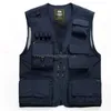 Gilet da uomo Gilet da lavoro Uomo Multitasche Sport Abbigliamento maschile Motociclista Abbigliamento uomo Campeggio Arrampicata Estate Zip UP