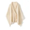 Scarves Merino Wool Shawl Scarf Women Cashmere Warm Winter Fashion Outdoor Cold Long Womans