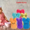 Porte-clés poupée lapin étoile carotte mignon, Kawaii, décoration de canapé de pâques, bureau, jouets animaux en peluche, cadeau pour enfants