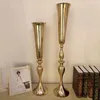 Candle Holders 15pcs)Metal Gold Wedding Table Centerpiece Event Road Lead Decoration Flower Stand 322