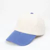 Berretti da baseball da donna autunno e inverno abbinati ai colori berretto di velluto a coste da uomo casual protezione solare regolabile cappello da baseball Gorras