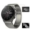 Dispositivi Nuovo cinturino originale in metallo GT2 cinturino in acciaio inossidabile da 22 mm per Huawei Watch GT 2 Pro Cinturino originale in metallo grigio titanio