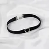 Choker gotisk punk geometrisk kristall sammet halsband för kvinnor strass krage charm halsband femme nacke smycken fest gåva