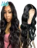 Lace Wigs 13X4 Front Human Hair For Black Woman Natural Color Body Wave Wig With Baby Brazilian 30 Inch1187776
