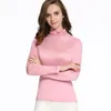 vêtements d'hiver en soie pour femmes col roulé chaud femmes thermique usure intérieure couche de base petit haut sous-vêtements femme vêtements thermiques 240103