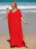 Costumi da bagno da donna venduti Abito lungo bohemien Costume da bagno Cover Up 2024 Robe Plage Pareos Kaftan Maxi Over Size Beach Tunica BeachWear