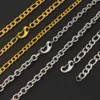 Klavikül zinciri, el yapımı mücevher, renk koruyucu elektrodupated titanyum çelik zinciri, O şeklinde zincir, Avrupa ve Amerikan kolyeleri, paslanmaz çelik mücevherler