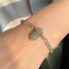 Strand Hexagonal Column Charm Armband Faceted Natural Stone Bead Tiger Eye Stretch Bangle Yoga smycken gåvor för kvinnor män