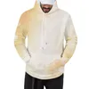 Herren-Kapuzenpullover, groß und groß, Herrenmode, Frühling und Herbst, Farbverlauf, 3D-Digitaldruck, lässig, Rundhalsausschnitt, warm, für den Außenbereich