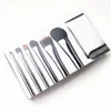 Brushes BB Silver Travel Makeup Brush Set Limited Edition 7pcs ongo Cosmetics Beauty Tools
