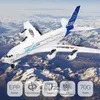 Aircraft Electric/RC Aircraft Big Air Bus A380 RC Airplane 2.4G Tre kanaler Back Push Dual Power Gliding Electric RC Plane Toys for Kids