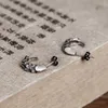 Stud Earrings Original S925 Rare Trend 2024 Eagle Claw Earring Men Ear Piercing Punk Hip- Goth Accessories Fashion Jewelry Silver