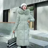 女性用トレンチコート冬用ジャケット女性素敵な女性コートフード付きスリムアウトウェアウーマンXロングパーカーフェイクファーコットンパッド入りパーカー