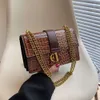 Brand 2024 New Women's Handbag Double Layer Small Square Chain Strap Crossbody One Shoulder bags Flap Lock Buckle gril's Bag