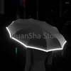 Parapluies Grand Parapluie De Luxe Renforcé Pliable Parasols Femmes En Plein Air Automatique Compact Sombrilla Pluie Gear