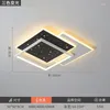 Ceiling Lights Modern LED Chandelier Bedroom Living Room Indoor Lighting Luster Square Lamp Black White Decor Fixture