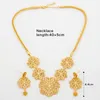 Halskette-Ohrringe-Set, italienischer goldfarbener Schmuck für Frauen, böhmisches Blumendesign und Party-Verlobungsschmuck, Geschenke