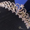 Pinces à cheveux en strass brillant, diadèmes et couronnes de mariée, bandeaux de fleurs de mariage, diadème de princesse, accessoires de bijoux de fête pour femmes et filles