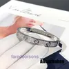 Bracciali per auto alla moda in vendita Bracciale a vite in platino in oro rosa 18 carati Edizione larga e stretta Senza diamanti Quattro stelle del cielo pieno Uomo Donna Scatola originale