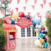 Fleurs décoratives sur le thème du carnaval, fanions rayés, drapeaux d'interdiction, fournitures de décoration de mariage, bannière d'anniversaire blanche