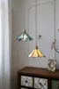 Pendant Lamps Japanese Handmade Retro Brass Glass Lights Bedroom Bedside Home Decor Color Chandelier Kitchen Island Dining Room