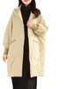 Trench da donna 2024 Cappotto invernale oversize di media lunghezza in cotone con cappuccio Edizione coreana Giacca imbottita calda con cappuccio allentato per le donne Casual