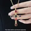 Golden Colourful Cross Pendant Brand Fashion Jewelry Europe 925 Sterling Silver Vintage Gift For Woman 240103