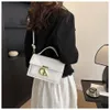 Brand 2024 New Autumn/Winter Handbag Fashion Personalized Letter Diagonal Single Shoulder Double Layer Women's Small Square Bag